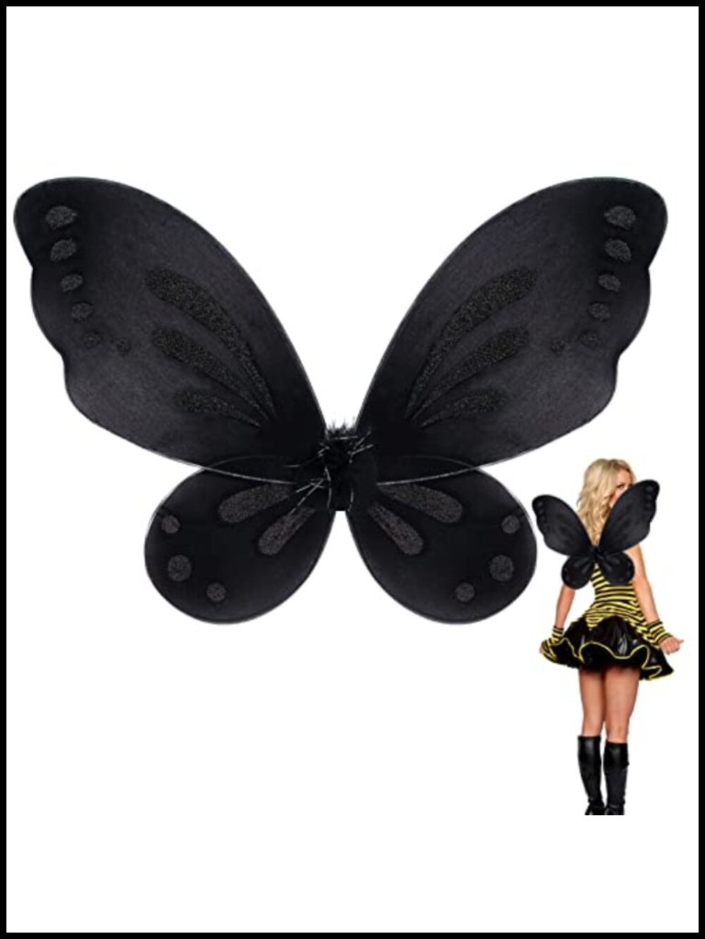 Butterfly Angel Wings Costume Accessory Nylon Adjustable Shoulder Straps